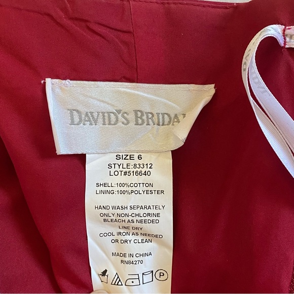 Red Vintage Styled Strapless A-Line dress - Picture 8 of 10